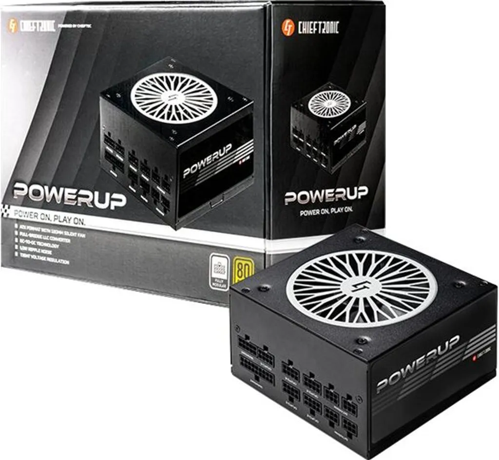 Alimentation 850W Silencieuse Chieftec 80+ Gold contre la Surchauffe