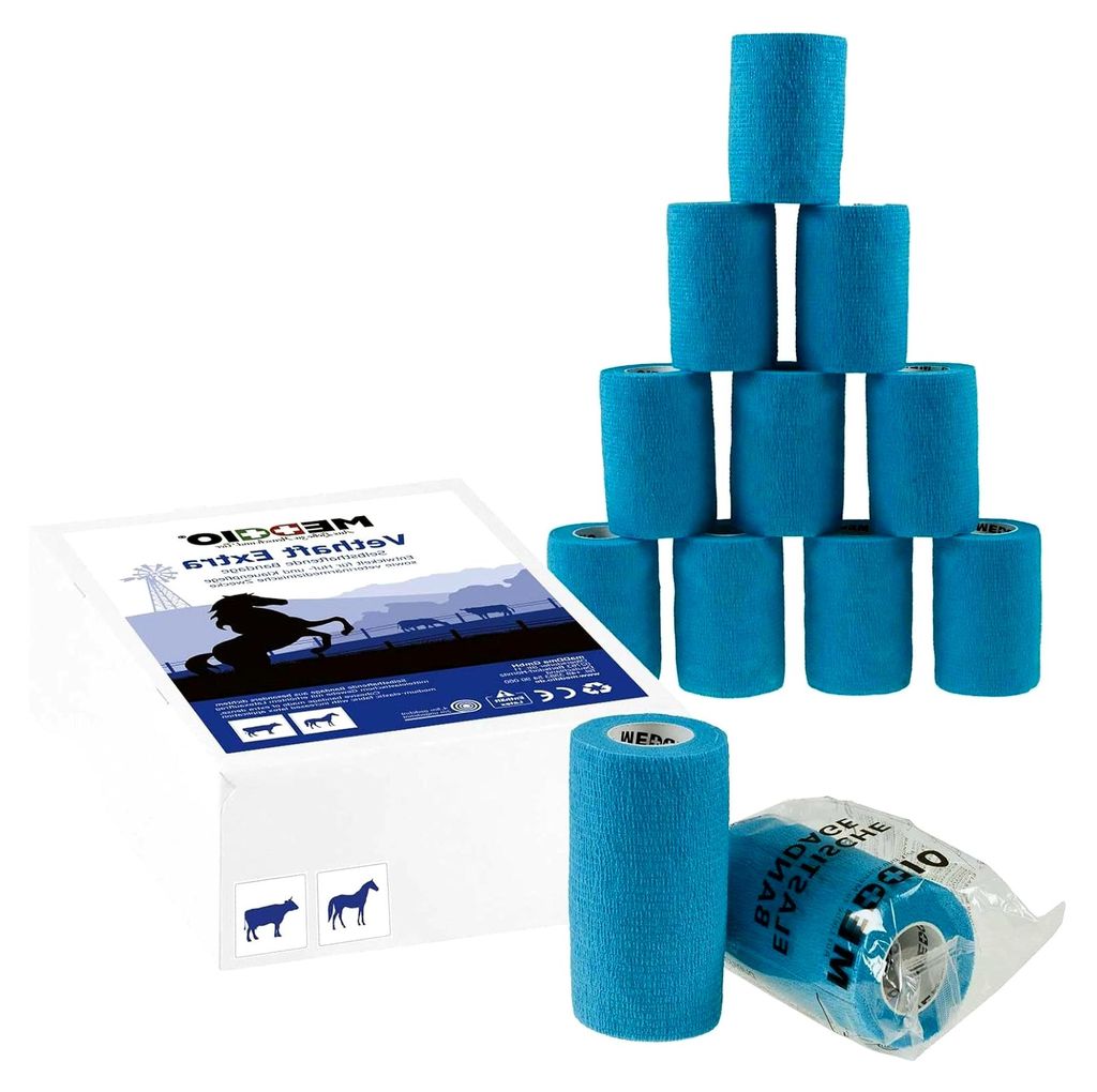 12 x selbsthaftende Bandage 10 cm für Huf- und Klauenpfleger, Tierärzte