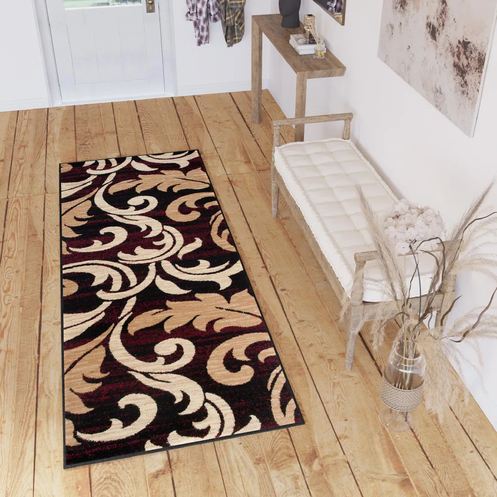 Tapis Anti-Poussière Moderne Tapiso Dream Marron Beige 60 x 320 cm