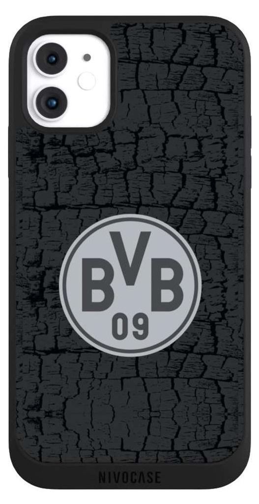 NIVOCASE Handyhülle für Apple iPhone 11 Hülle NIVOpure Case Schwarz BVB Borussia Dortmund Trikot