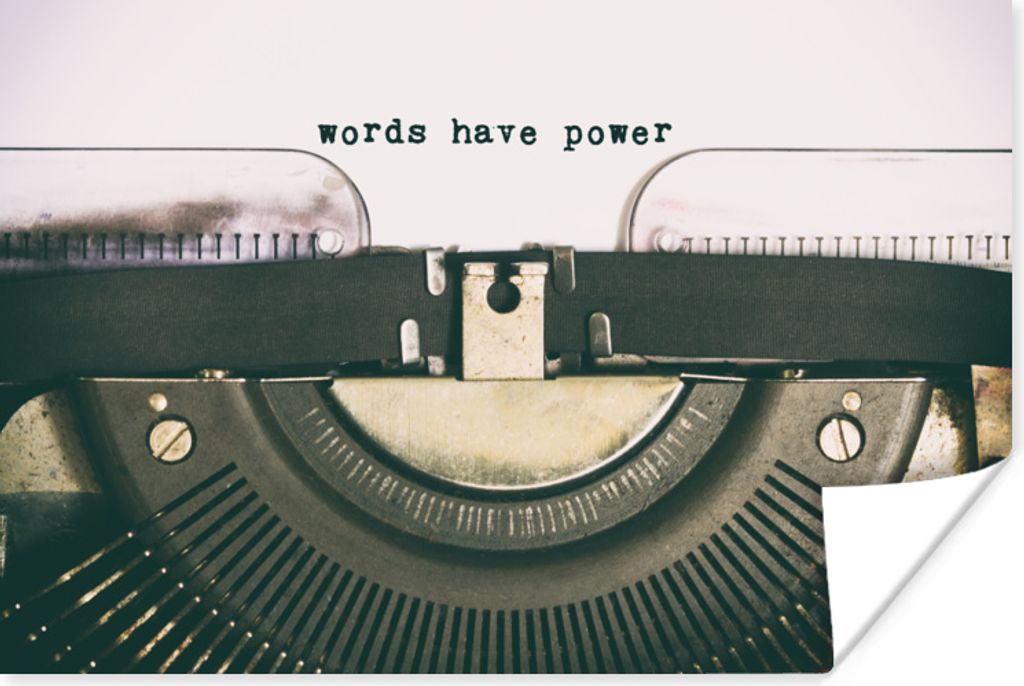 MuchoWow Poster Schreibmaschine - Vintage - Zitate 30x20 cm - Plakate - Print