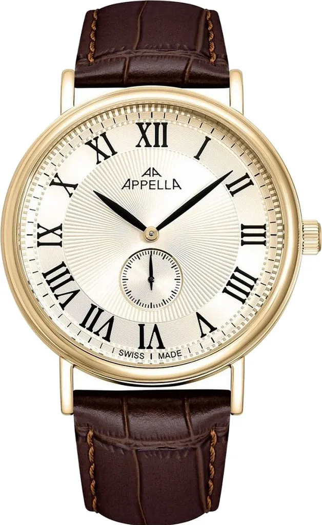 Montre Appella Classic pour hommes - Boîtier Acier Inoxydable Argenté