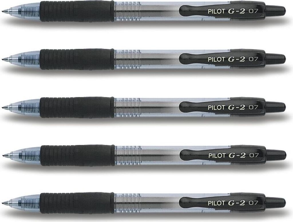 Pilot G2-07 Gelschreiber schwarz - 5er-Set Produktbild 