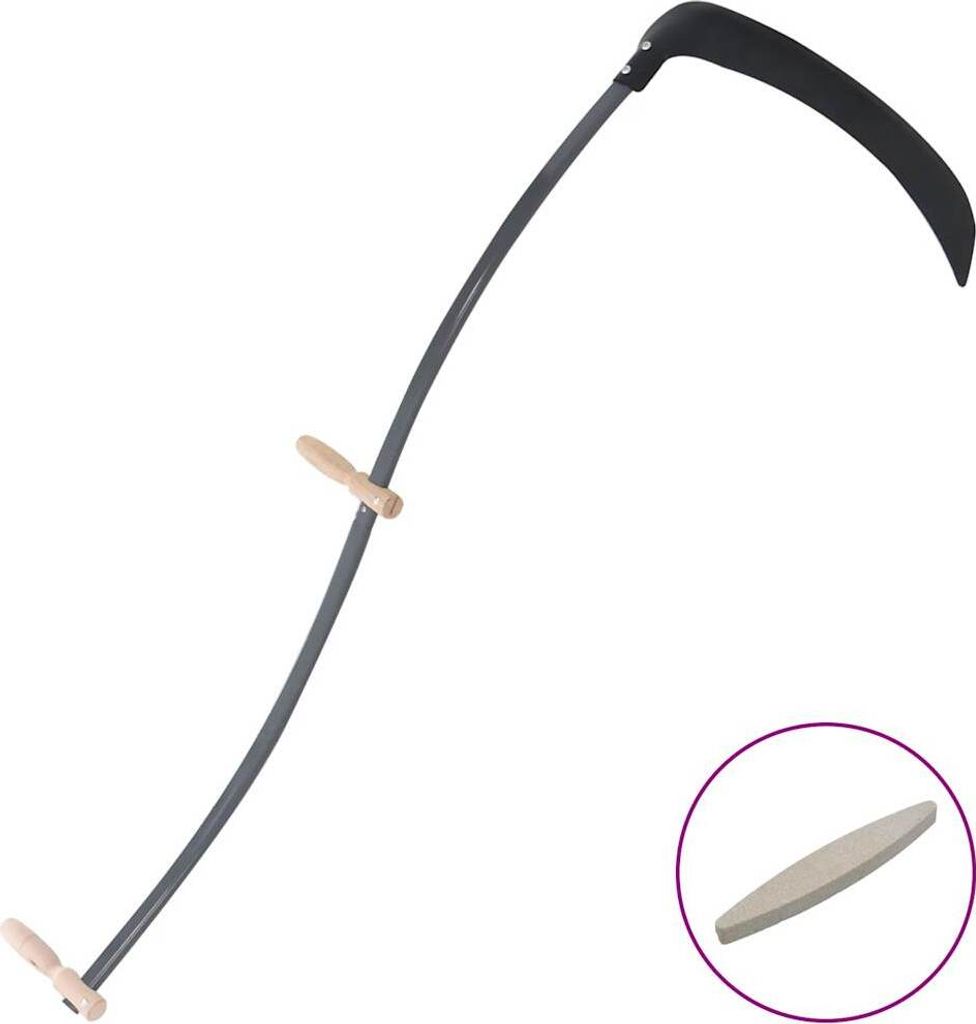 vidaXL Kosa z osełką 145 cm Zdjęcie produktu 