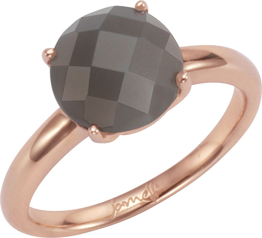 Jamelli Ring 925/- Sterling Silber rosa 056 (17,8) Mondstein grau 273271157J