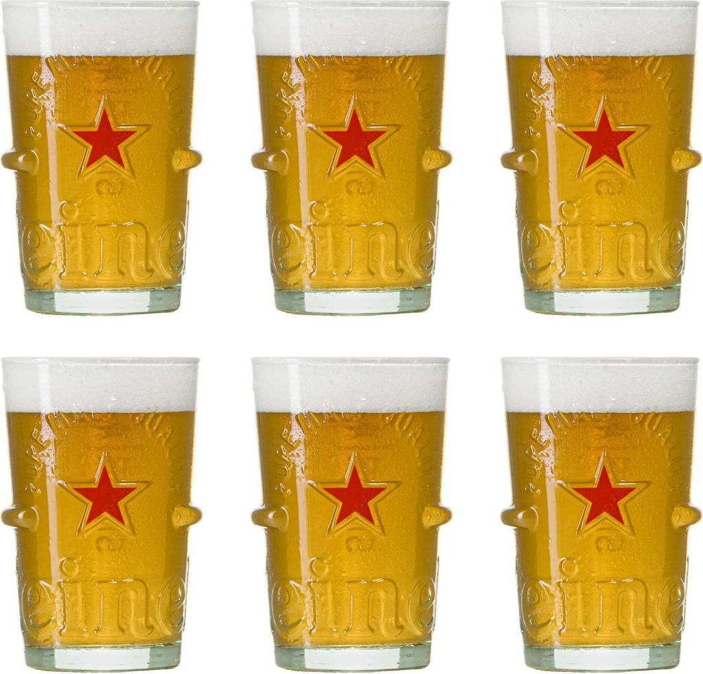 Heineken Biergläser Silber 250 ml - 6 Stück Produktbild 