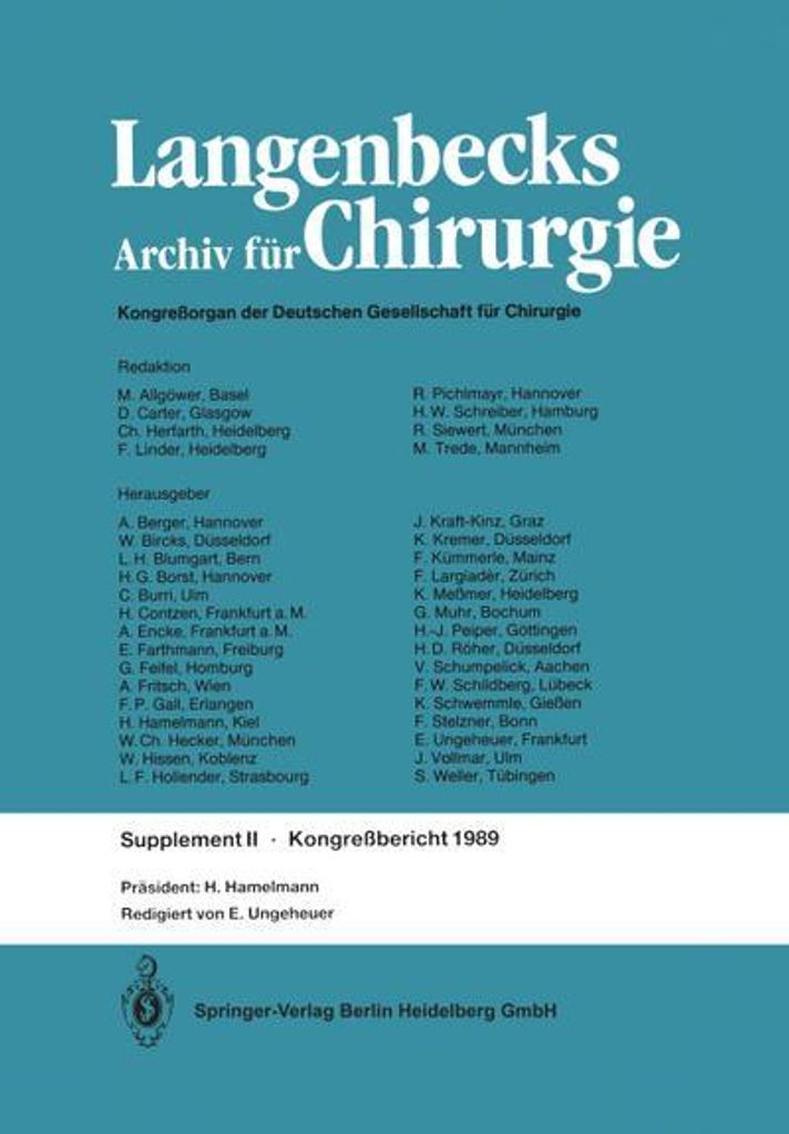 Verhandlungen der Deutschen Gesellschaft für Chirurgie