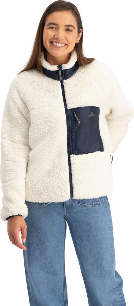 NOMAD Sherpa Fleeceweste Uni | Beige | L | Hochflor-Fleece | Extra warm, weich & atmungsaktiv | Mit Reißverschluss, Windstopper & Taschen