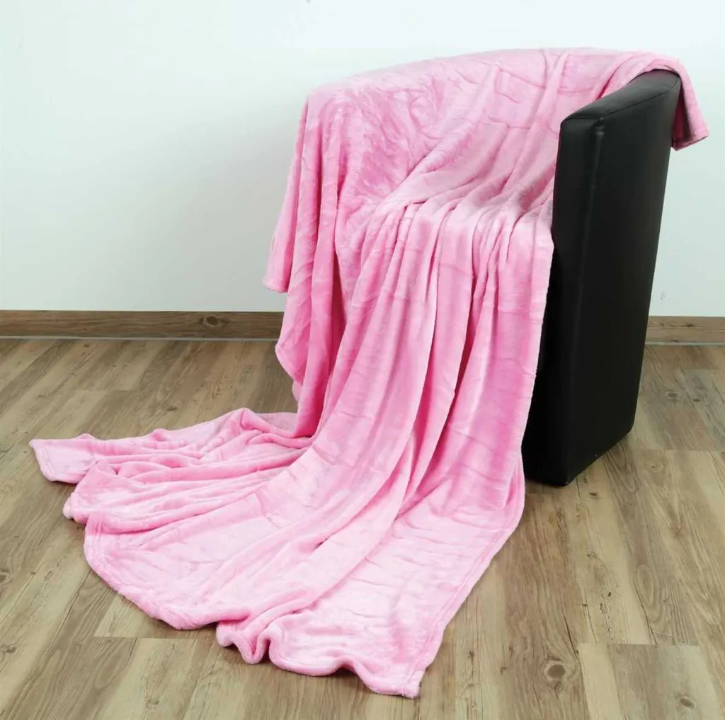 Regalo Perfetto: Coperta Celina Rosa 210x280 cm Soffice e Elegante
