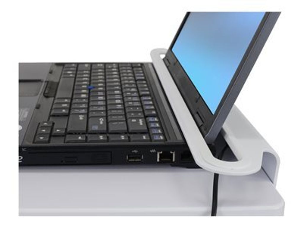 Ergotron StyleView Laptop Cart, SV10 Aluminium, Weiß Multimedia-Wagen