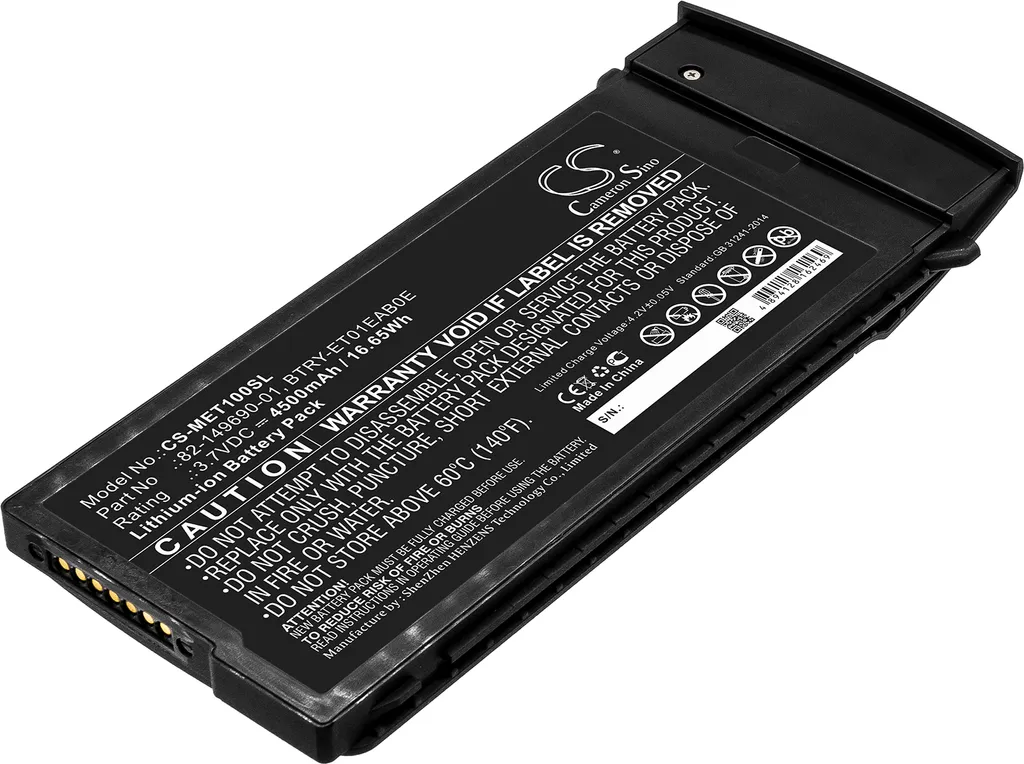 Batterie haute capacité Motorola ET1 compatible avec 82-149690-01 TECHTEK