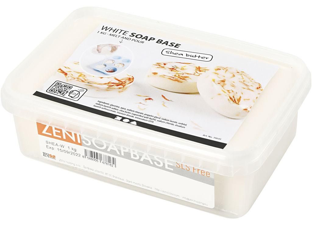 Shea Boter Zeepbasis Wit, 1kg Image du produit 