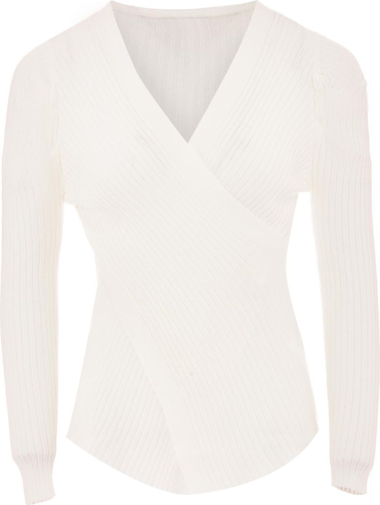 Sookie damen strickpullover - wollweiss, XS/S
