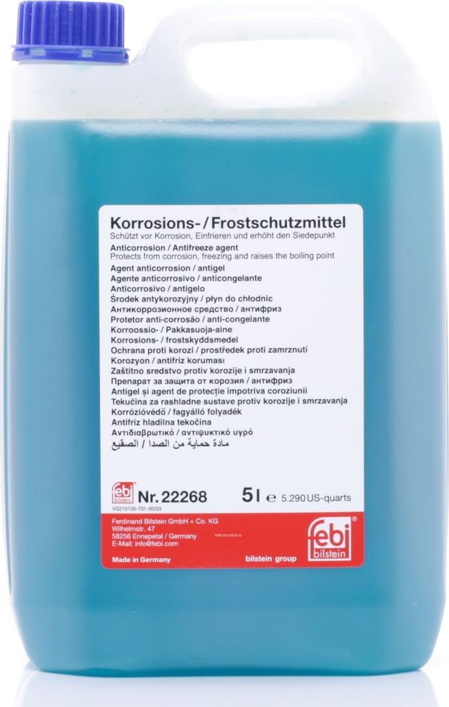 FEBI BILSTEIN Kühlmittel Kühlerfrostschutz 5L Blau Produktbild 