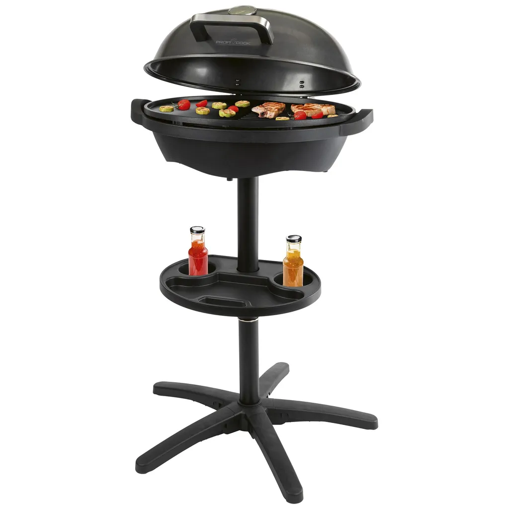 Barbecue électrique sur pied Proficook PC-BQS1303 Noir 2400W puissant