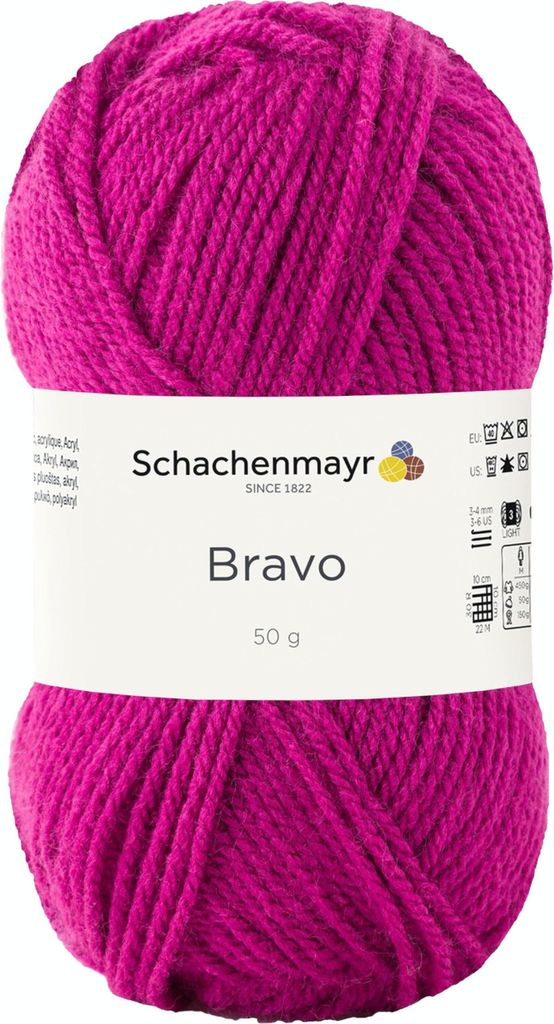 Schachenmayr Bravo, 50g Himbeere Handstrickgarne Produktbild 