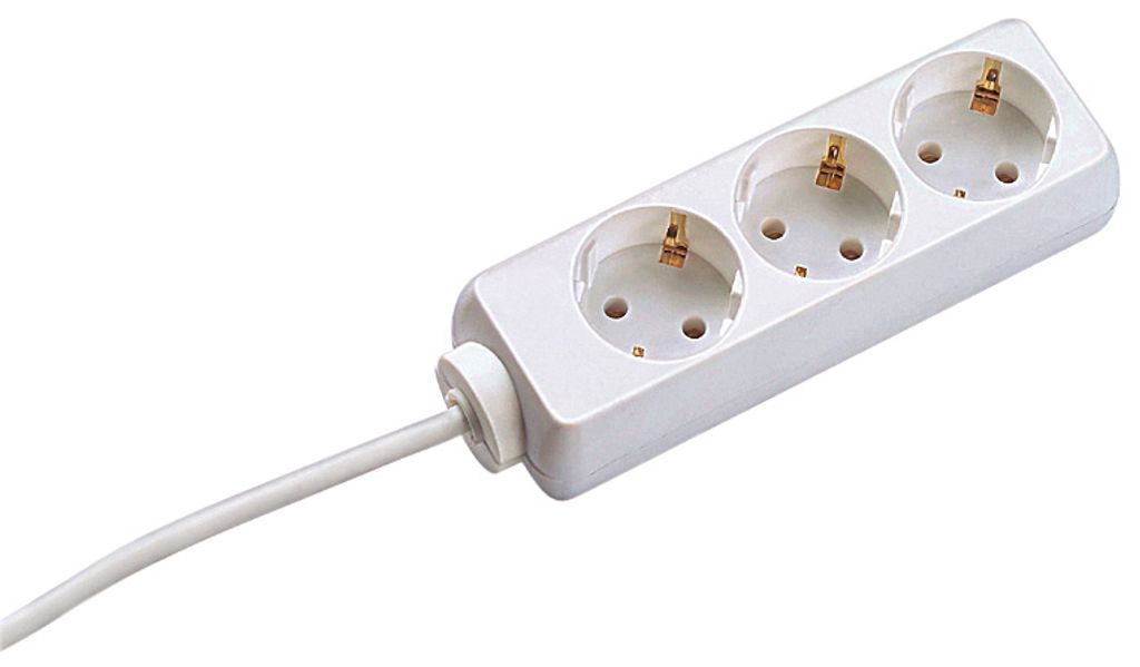 BACHMANN Steckdosenleiste 3f ws 3m 45° IP20 1,5qmm