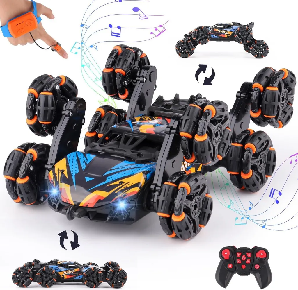 Voiture télécommandée 8WD RC Drift avec commande manuelle pour garçons
