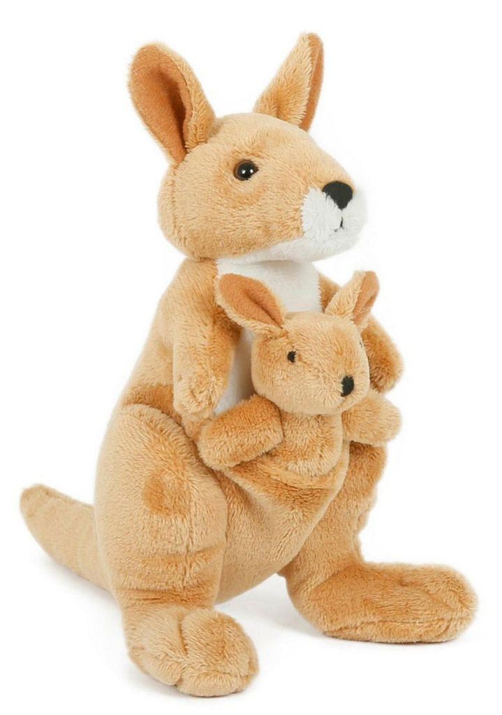 Plyšový klokan s mláďaťom, 16 cm, od 0 mesiacov Obrázok produktu 