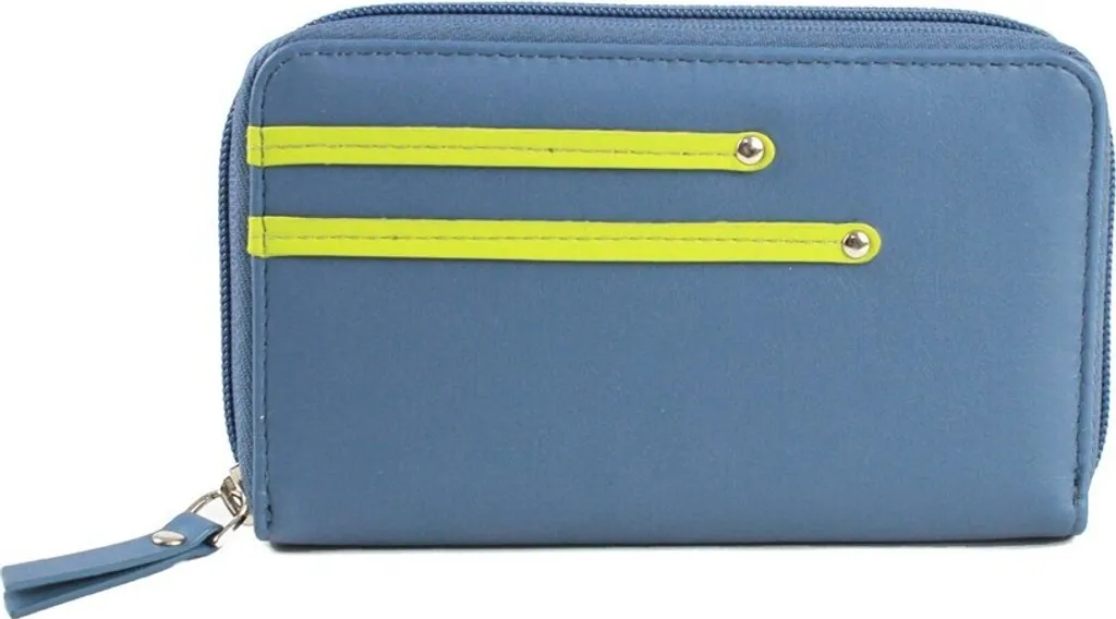 Portafoglio Donna Gia Blu/Citrus EL478 Pelle Eastern Counties Leather