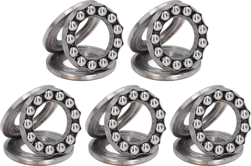 5Pcs Schubkugellager Ebene axiale Schubkugeln Lager für Kranhaken vertikale Wasserpumpen51205