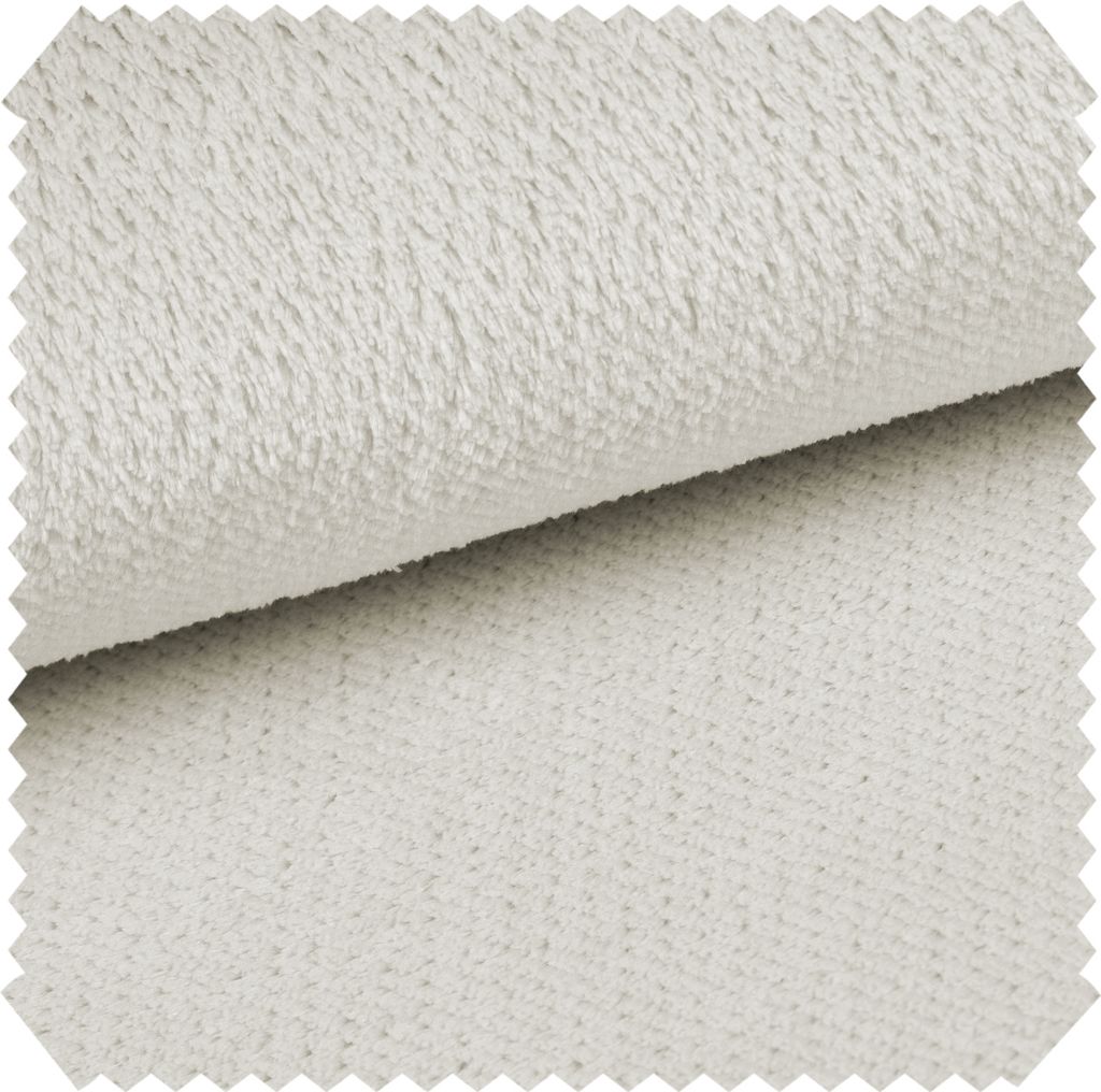 novely exquisit SORRENTO Ultraweicher Polsterstoff - Premium Möbelstoff - Kuscheliger Dekostoff - Pflegeleichte Meterware 1lfm - Farbe: 06 Creme