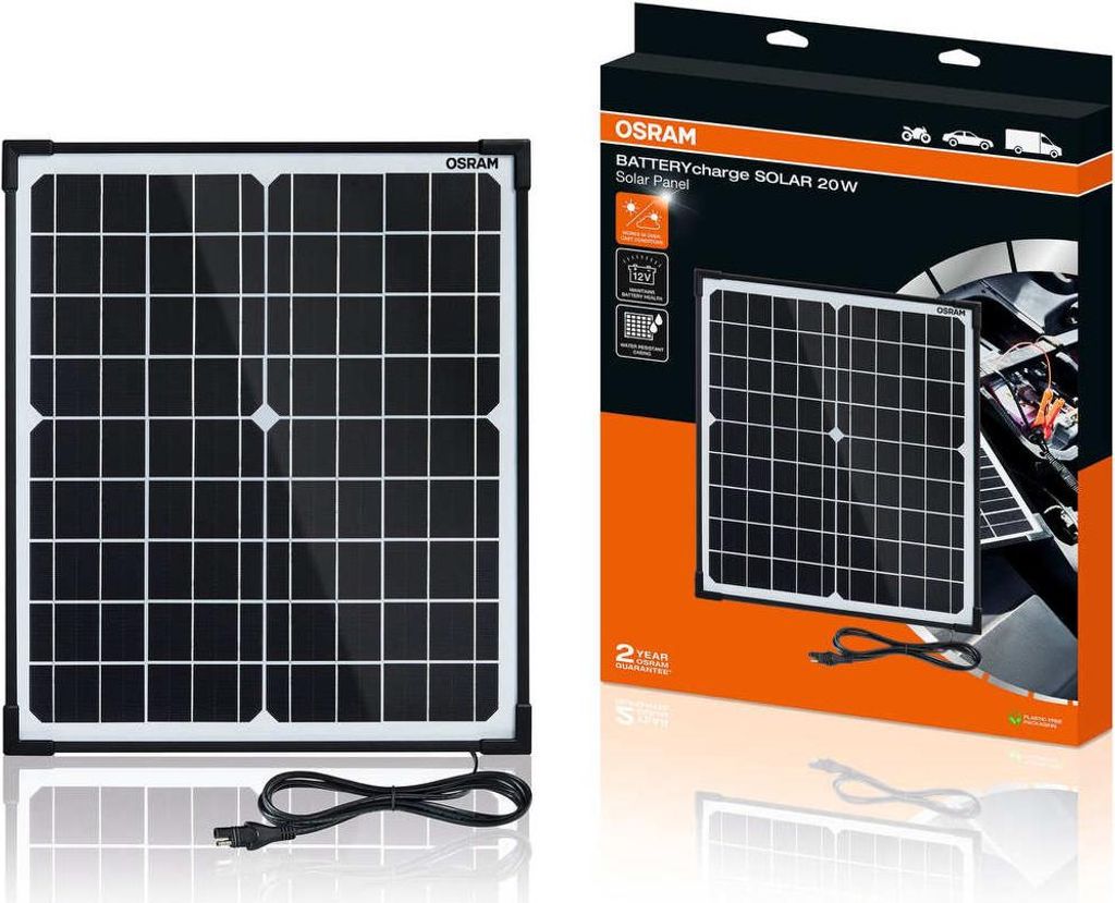 OSRAM BATTERYcharge SOLAR 20W Solar-Batteriewartungsgerät Obrázok produktu 