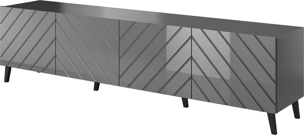 Furniture24 Fernsehschrank Abeto Lowboard 200 cm Produktbild 