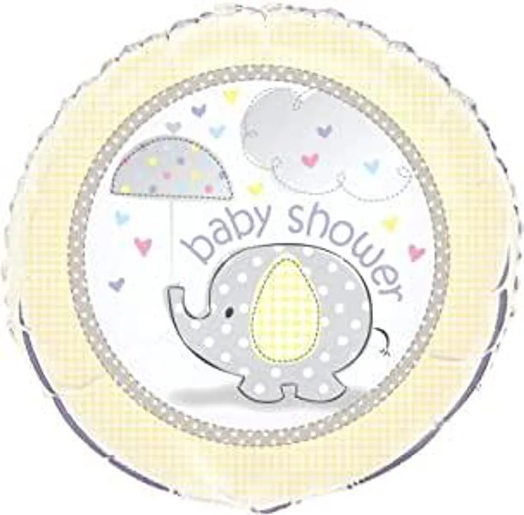 Ballon Baby Shower Jaune de 45cm pour Décoration de Fête de Naissance