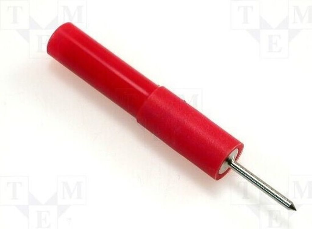 1x Messaufsätze Durchm.Kabelschuh: 1,4mm 70VDC rot 10A 33VAC ADA32/1,4-RT Sonden