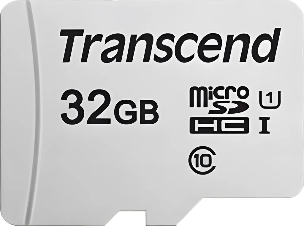 Transcend 32 Go MicroSDHC 300S Haute Vitesse 95 Mo/s Classe 10 NAND
