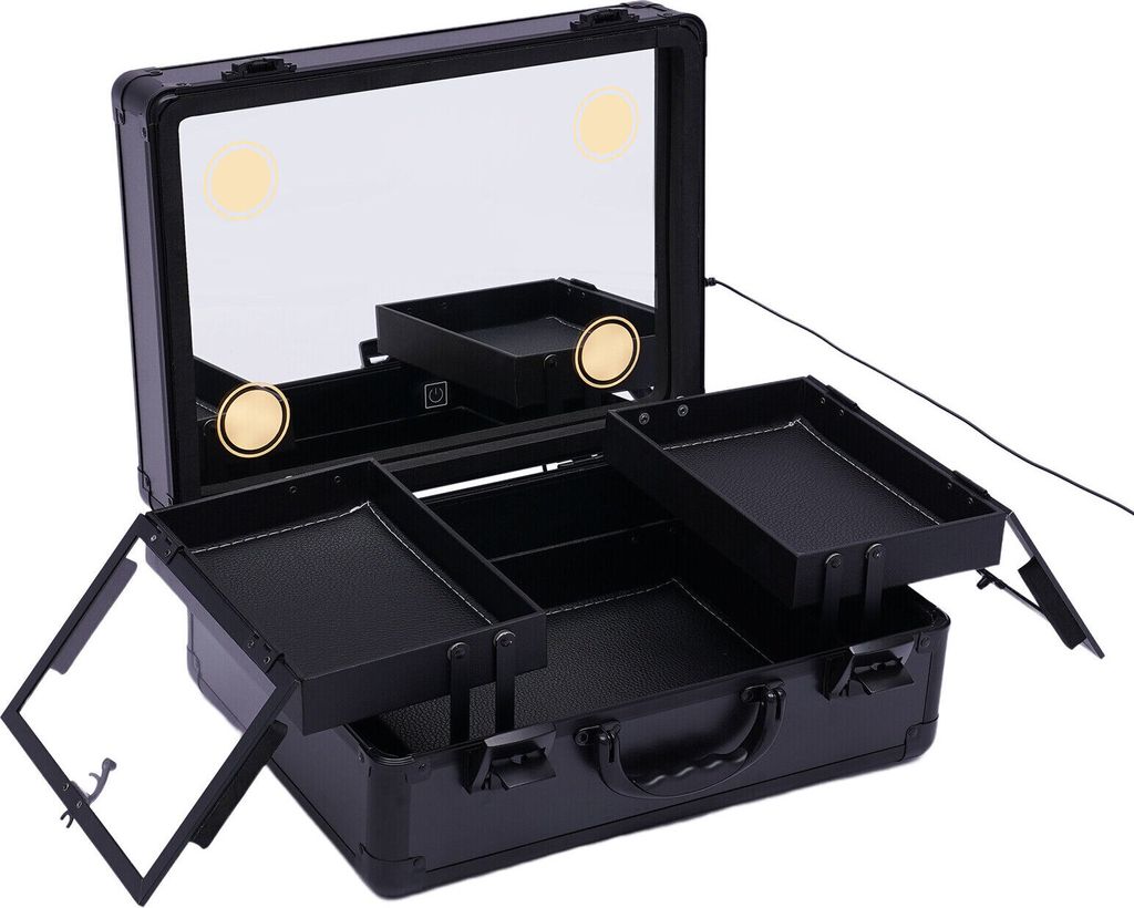 Kosmetický kufřík Make-up Case Black Kadeřnický kufřík Obrázek produktu 4