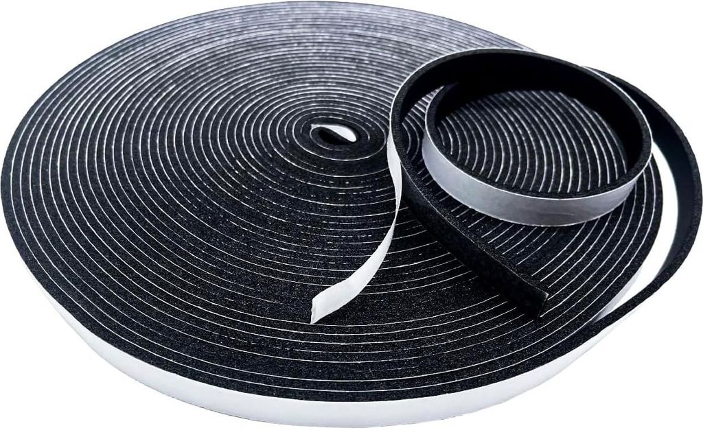 Selbstklebendes Schaumband für Schallisolierung und Möbelschutz - 12 mm x 3 mm x 15 m