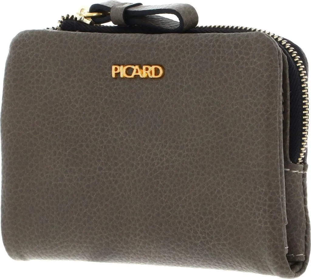 Porte-monnaie PICARD Calico 1 en cuir taupe avec fermeture sécurisée