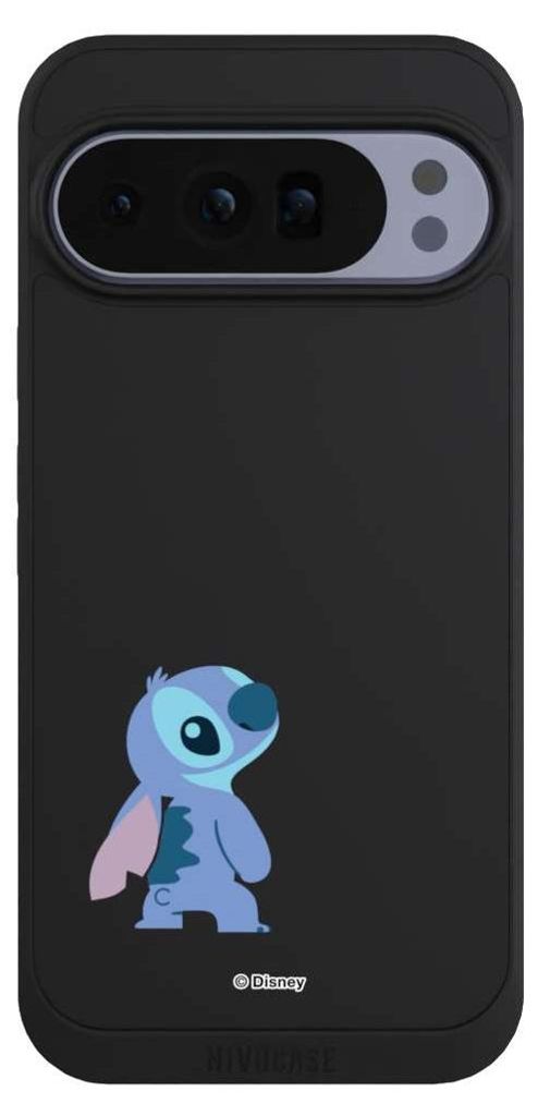 NIVOCASE Handyhülle für Google Pixel 10 Pro XL Hülle NIVOpure Case Schwarz Disney Fanartikel Lilo & Stitch