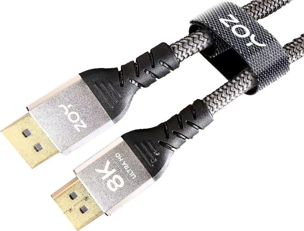 Kabel ZOY DisplayPort 1.4 5m Premium Ultra High Speed 8K für Monitor, Laptop, PC, TV, solide und langlebig - ideal für Gaming, Streaming und große