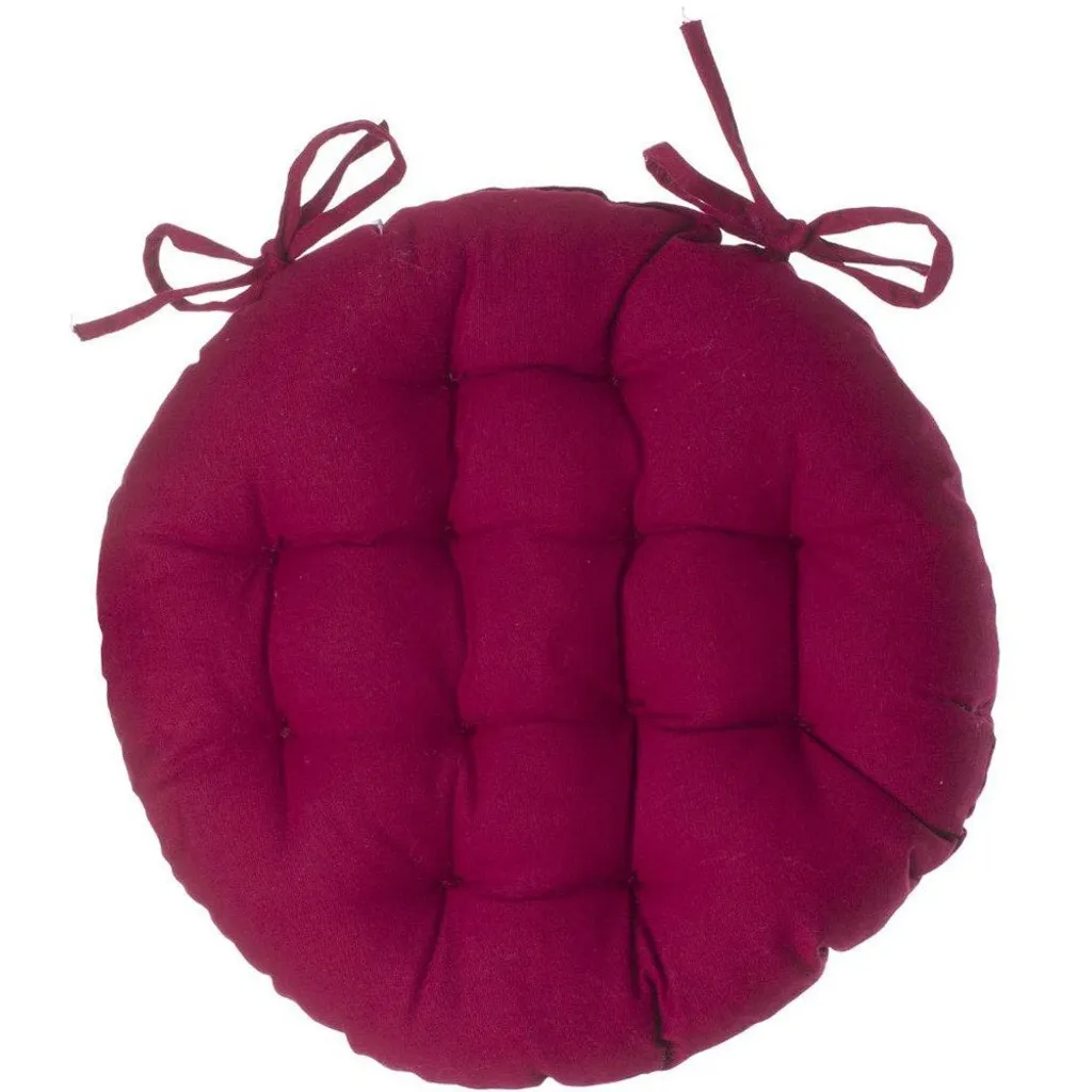 Coprisedia Rotondo in Cotone Rosso 38cm - Qualità Atmosphera