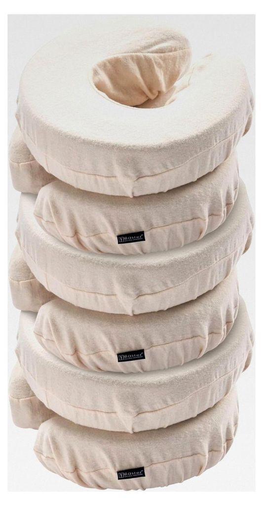 Kissenbezüge für Massageliege, 6 Stück, Weiß