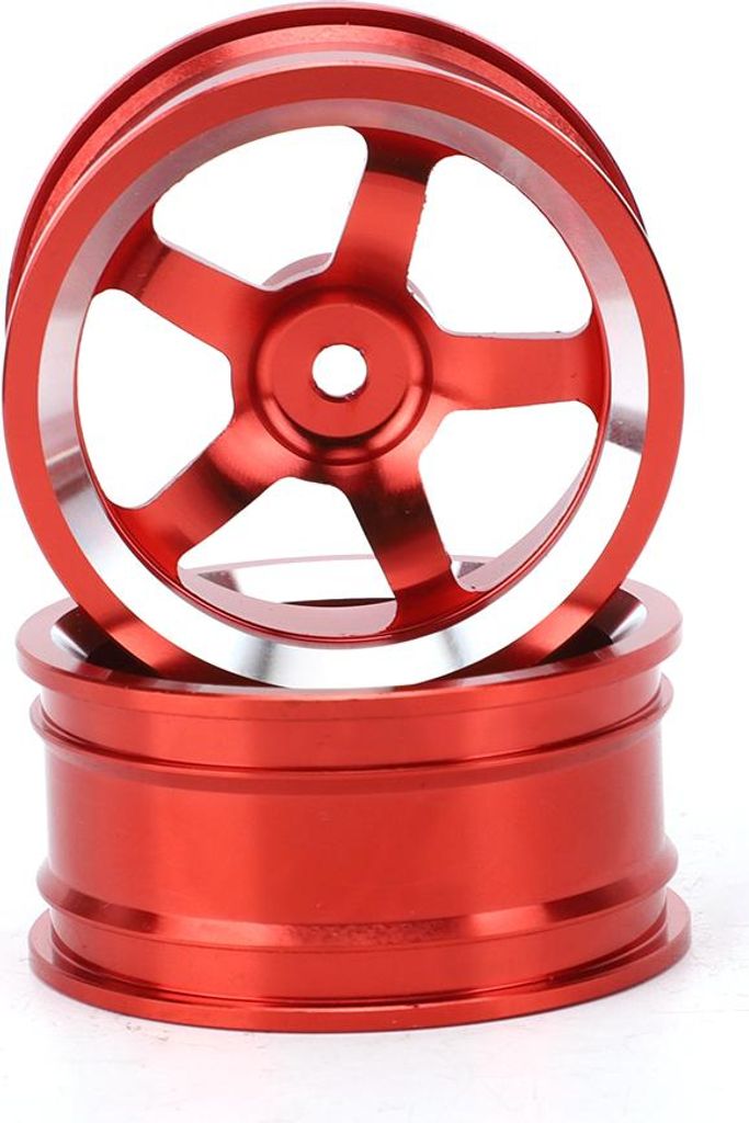 4Pcs 1/10 Aluminium-Legierung Radnabe Zubehör RC Teile Fit für HSP 94123 Touring Drift CarRed