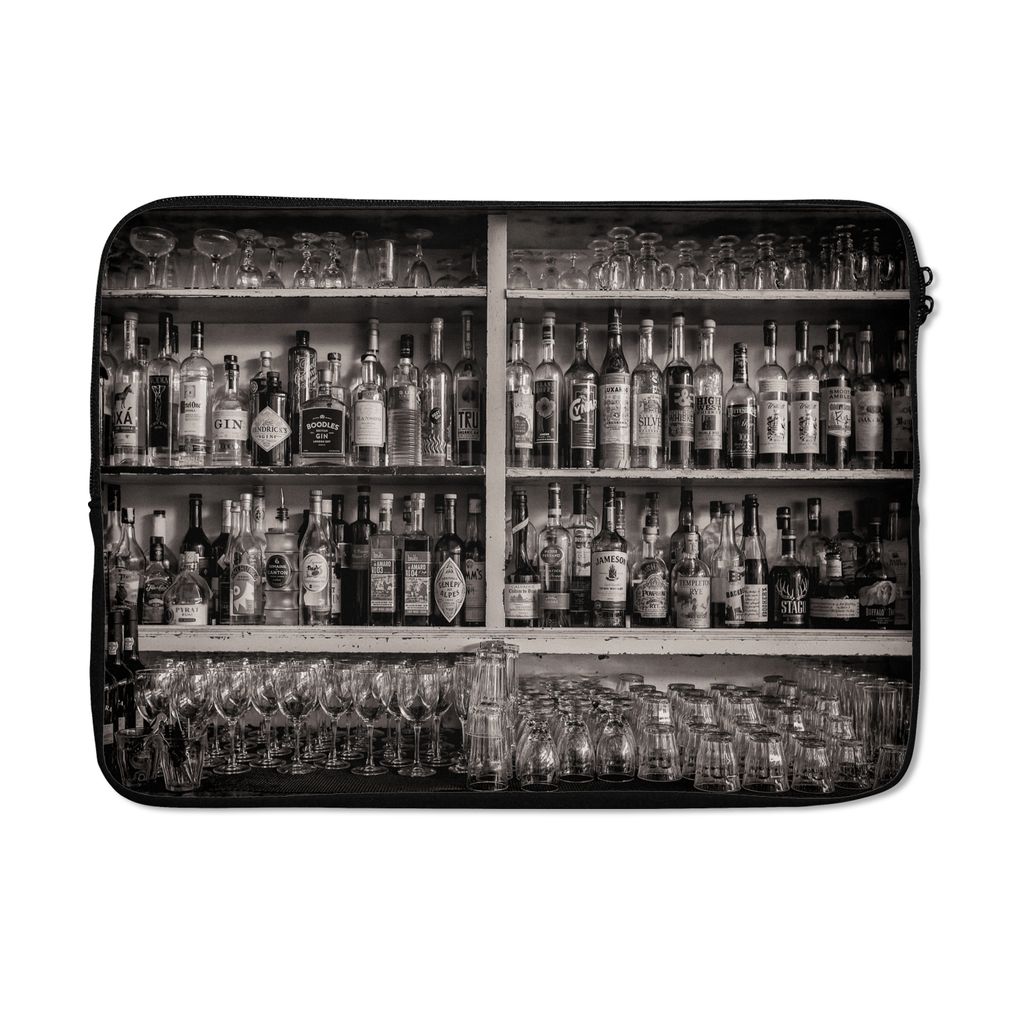 MuchoWow Laptop Hülle 14 ZollBar - Alkohol - Spirituosen - Stilleben Laptoptasche - Laptoptasche - Stoßsicher - Schutzhaube