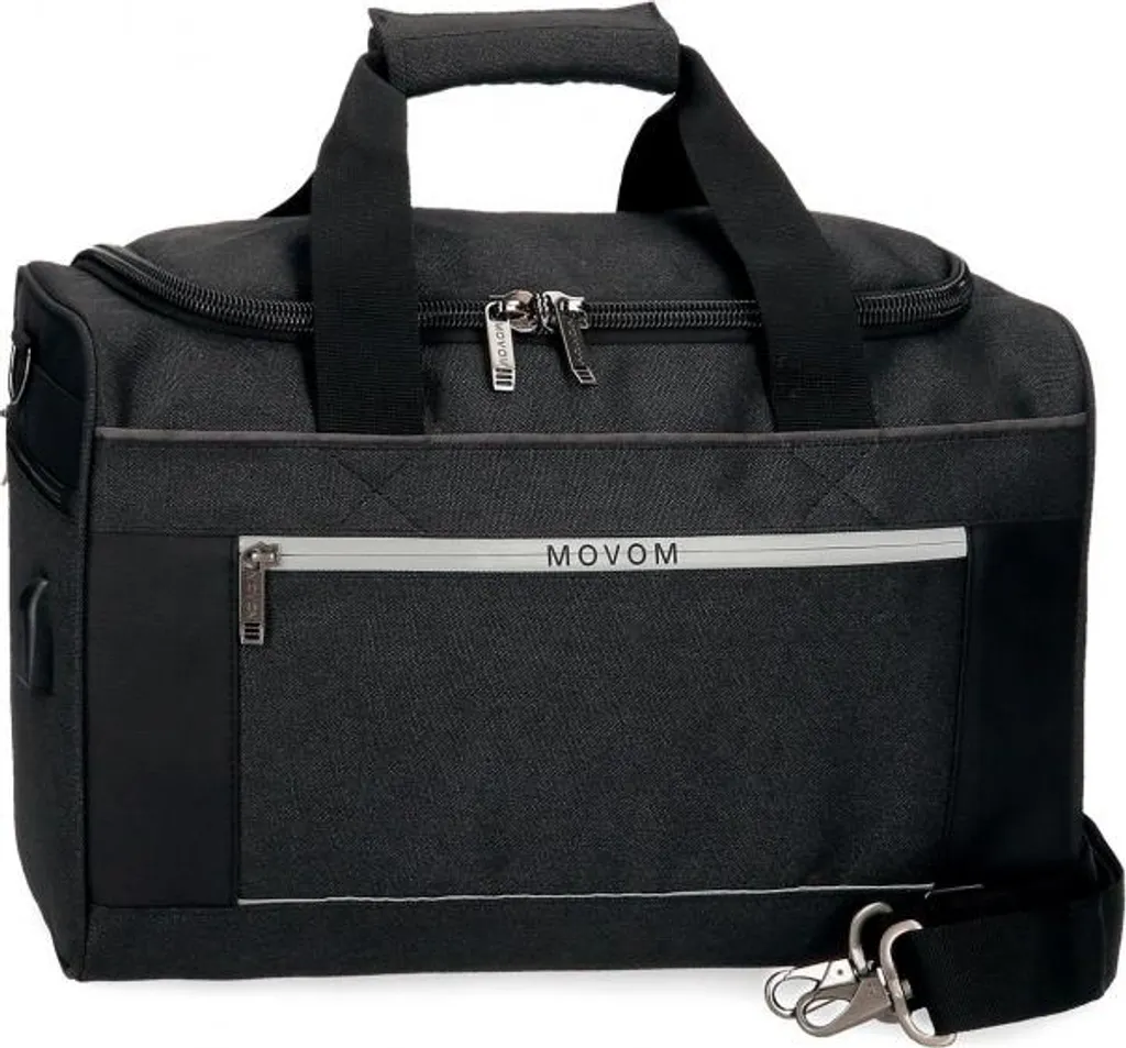 Sac de voyage 40x20x25cm MOVOM Noir - Évitez les Frais de Bagages