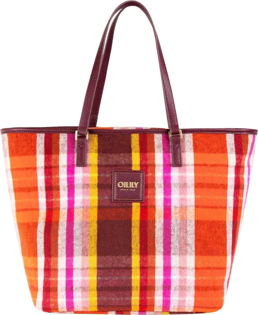 Sac de Cours et Bureau Sia Oilily - Sac Shopper Chocolate Rouge très Robuste