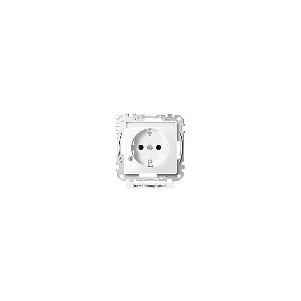 Prise de Courant avec Terre Merten CEBEC 16A MEG2305-0319 Blanc Polaire