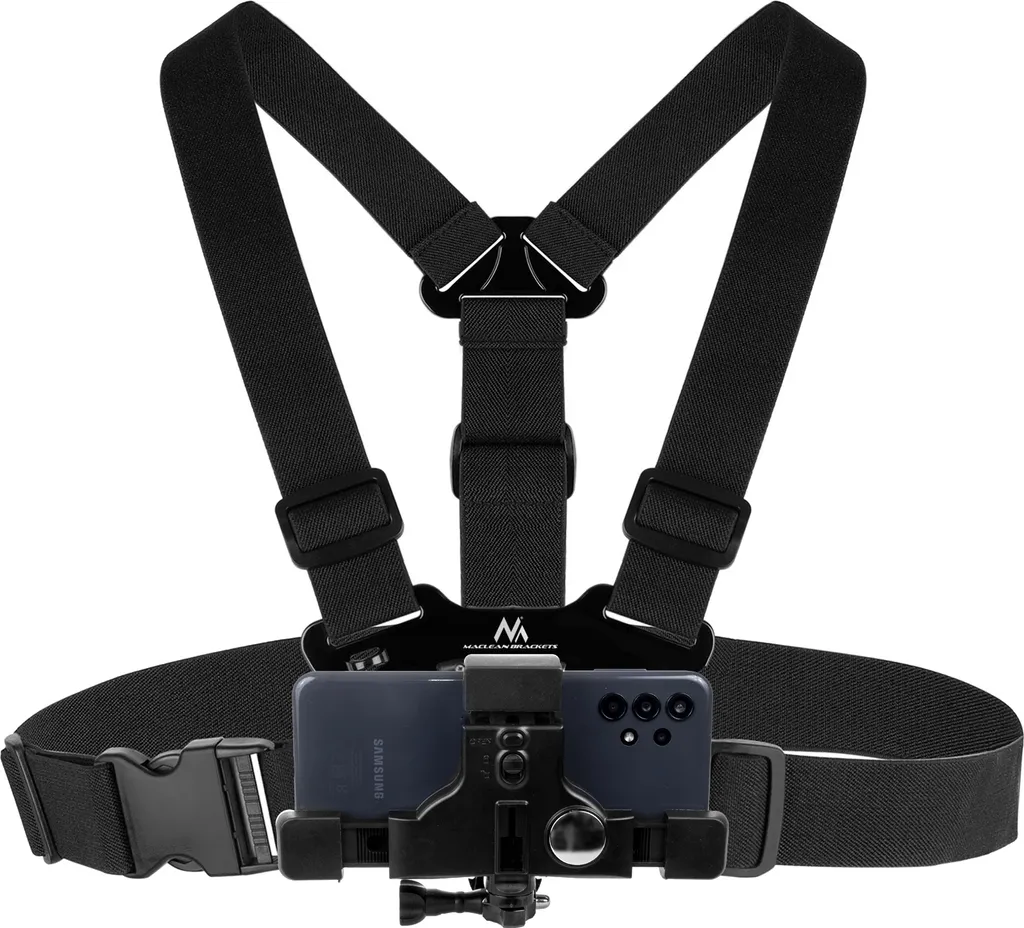 Maclean MC-445 Supporto Universale Sportivo Toracico - Nero Opaco