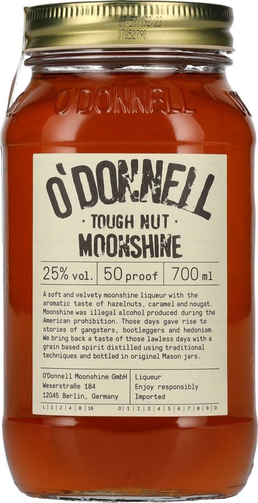 O'Donnell Moonshine TOUGH NUT Liqueur 25% Vol. 0,7l
