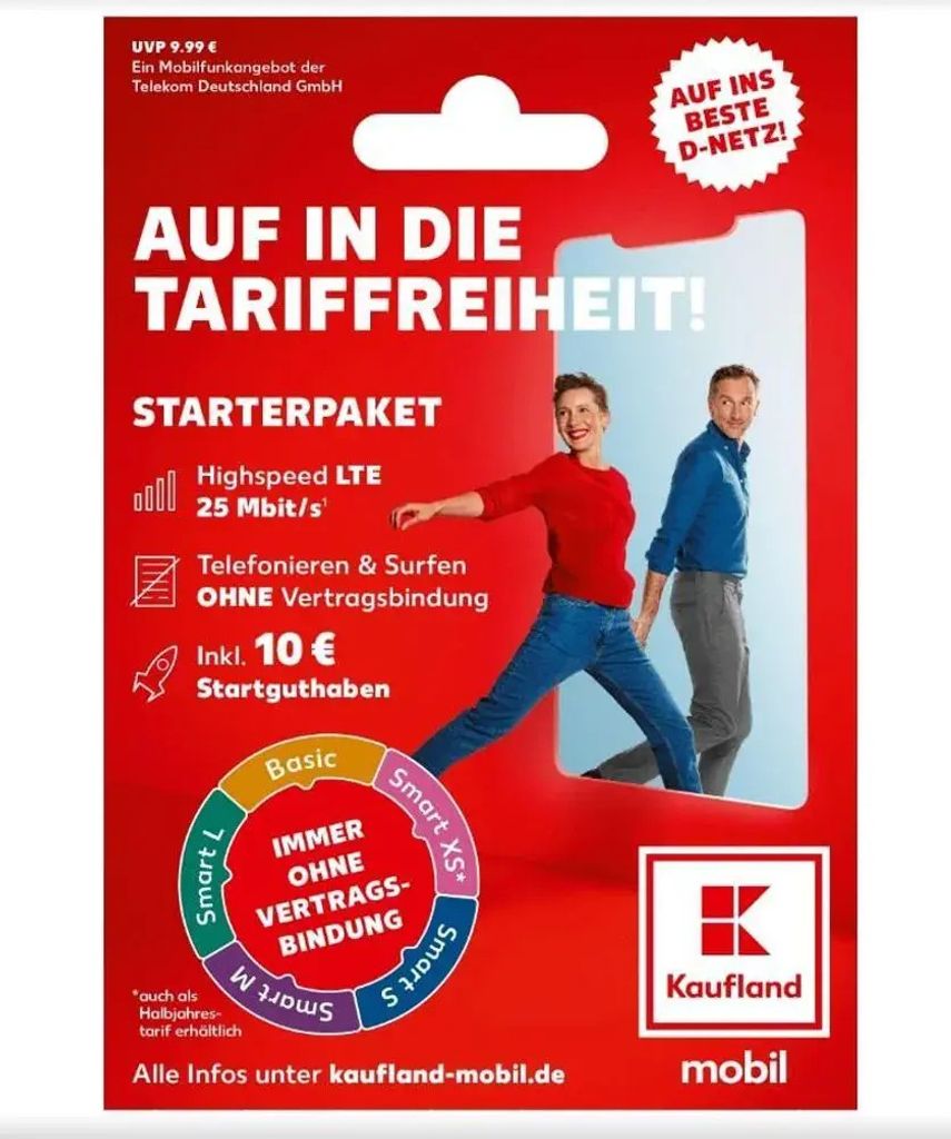 Kaufland mobil Starterpaket inkl. SIM Karte und 10 EUR Produktbild 1