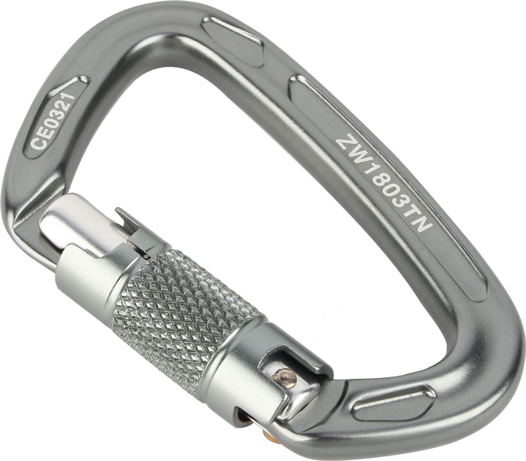 Aluminiumlegierung 25KN Sicherheits-Rettungskarabiner D-Schnalle für Outdoor-Klettern