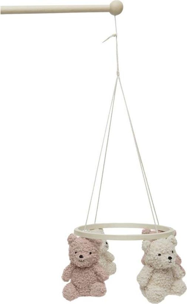 Jollein-Baby-Mobile Teddy Bear - Wild Rose/Naturel-Rosa