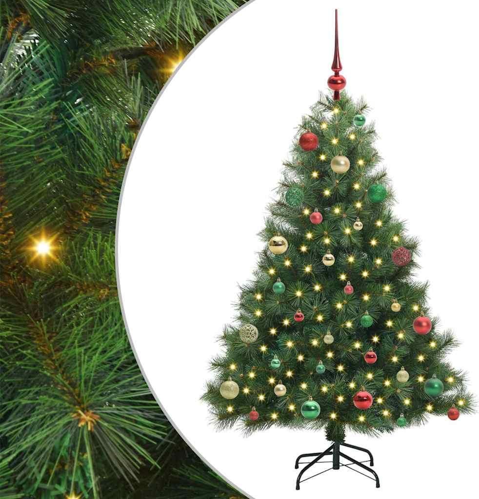 "Winteraktion" Künstlicher Weihnachtsbaum mit 150 LEDs Grün 150 cm PE und PVC - Weihnachtsgirlanden CC14704