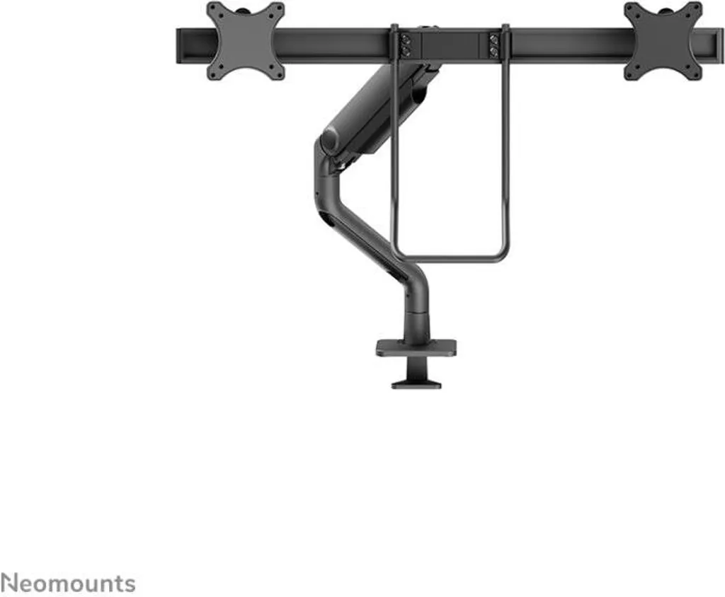 Support Bureau Double Écran pour Télétravail - Installation 17-27 Noir - 4